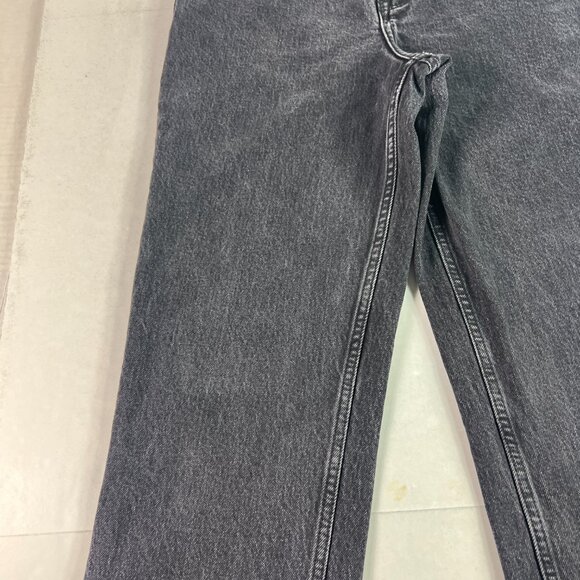 Abercrombie Fitch Jeans Womens 28x27* 90s Straight High Rise Black Denim Tag 27S - Picture 4 of 16